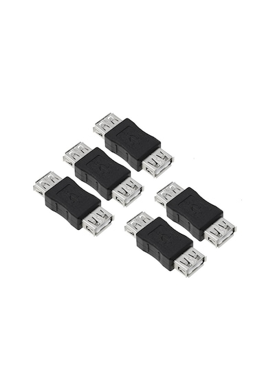 5 Adet - Usb Dişi Dişi Çevirici Adaptör - Usb Dişi Uzatma Ek
