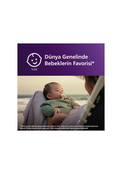 Ultra Air Emzik, Ortodontik, 0-6 Ay, Erkek, Scf080/23 Turuncu Kaplan