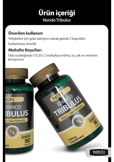 Nondo Trıbulus 180 Kapsül