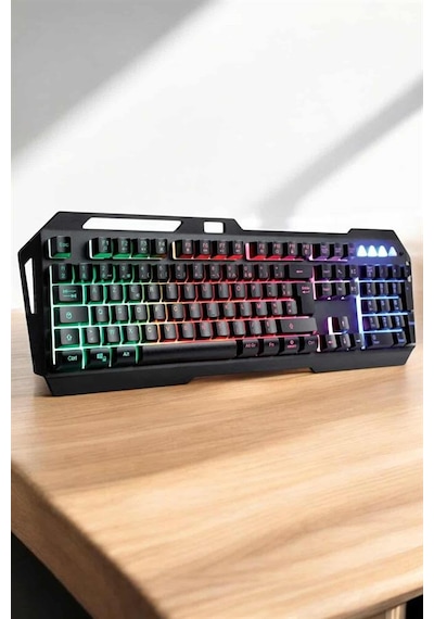 Q  Klavye  Rgb  Işıklı  Klavye  Ve  Mouse  Seti  Kablolu  Mouse  liş  -  Lisinya  Diğer