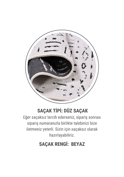 Venüs Beyaz İskandinav Desen Kaymaz Tabanlı Pamuk Dokuma Kilim Beyaz