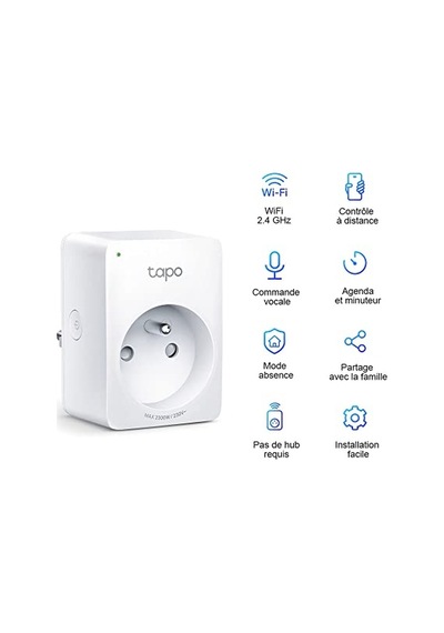 P100 2-pack , Akıllı Mini Wi-fi Soketi, Amazon Alexa Ve Google Home İle Çalışır, Uzaktan Kontrol, Cihaz Paylaşım