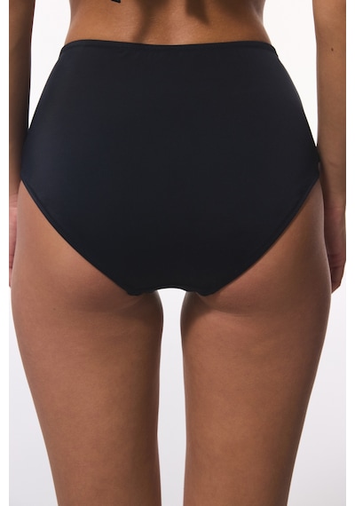Penti Siyah New High Ruffle Yüksek Bel Bikini Altı