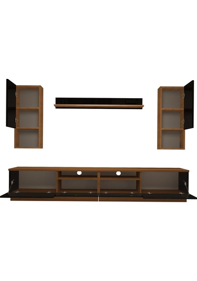 Decoraktiv Trendstyle 5220das Slm Tv Ünitesi Tv Sehpası Ceviz - Siyah