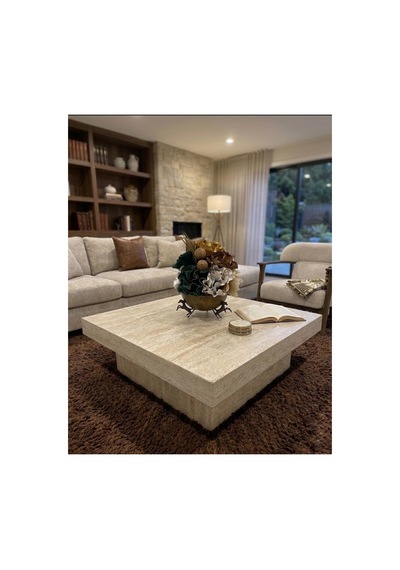 Modern Trave Wood Orta Sehpa Traverten - Traverten % 100 Mdf Ekru Ekru Modern Trave Wood Orta Sehpa Traverten - Traverten % 100 Mdf Ekru Ekru