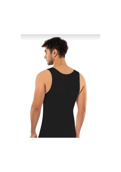 Erdem 650 Erkek Seamless Korse Atlet 2 Adet Siyah