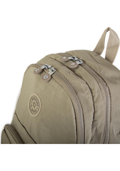 Nas Bag Kadın Sırt Çantası Zararlı Kimyasal İçermez Waterproof Vizon