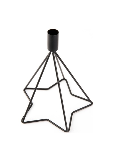 Deco 3'lü Star Mumluk - Siyah Renkli