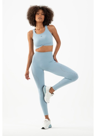 Maraton Active Slimfit Kadın Atlet Yaka Kolsuz Koşu Sisli Mavi Bra 813090-sisli Mavi Açık Mavi