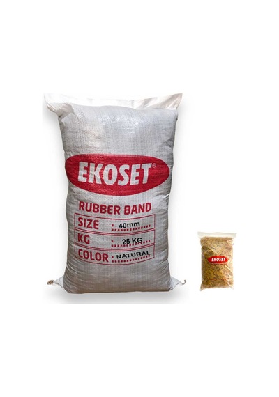 Kauçuk Paket Lastiği Küçük Boy 40mm 25 Kg