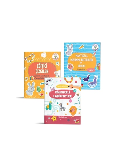 Etkinlik Kitabı Seti Eğlenceli Labirentler, Mantıksal Düşünme Becerileri Ve Dikkat, Eğitici ?