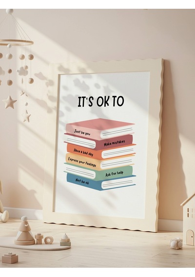 It's Ok To Dijital Baskı Poster V2 Çerçevesiz