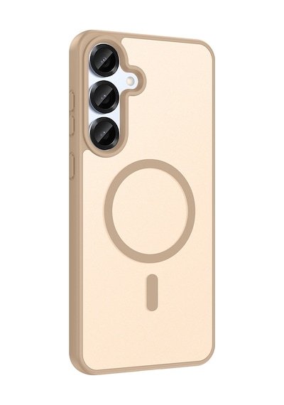 Galaxy S25 Fe Kılıf Magsafe Kamera Korumalı Mat Parmak İzi Tutmayan Kurtiletisim Kahverengi