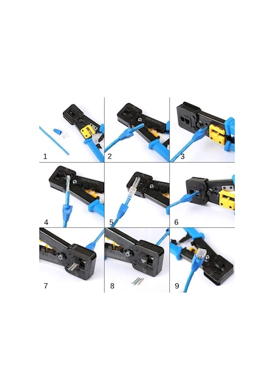 Yeni Nesil Rj45 Pense EzRj45 Sıkma Pensesi RJ11 Rj12 RJ45