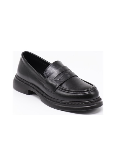 Nesilshoes Nesil Shoes Dvm 2530 Siyah Maskulen Kadın Loafer