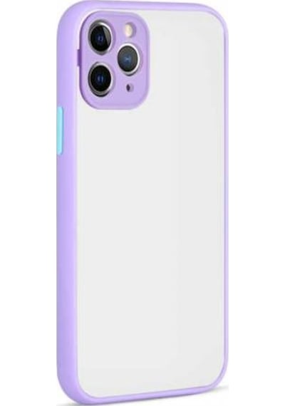 Apple Uyumlu iPhone 12 Pro Max Kılıf Zore Hux Düğme Ve Kapak Zıt Renk Kılıf
