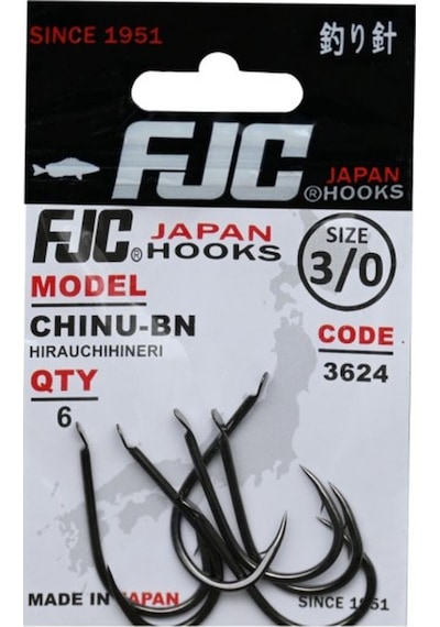 Fjc 3624 Chınu Hırauchıhınerı No:1/0 Black Nıkel 9 P. Olta İğnesi