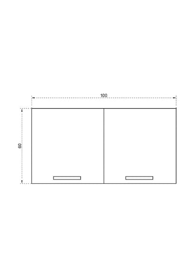 100 Cm Mini Üst Mutfak Modül - Hazır Mutfak Dolabı