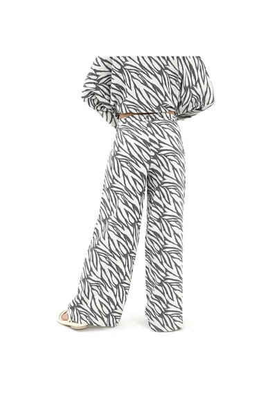 Wpr Zebra Desenli Alt Üst İkili Takım - Siyah-siyah Siyah