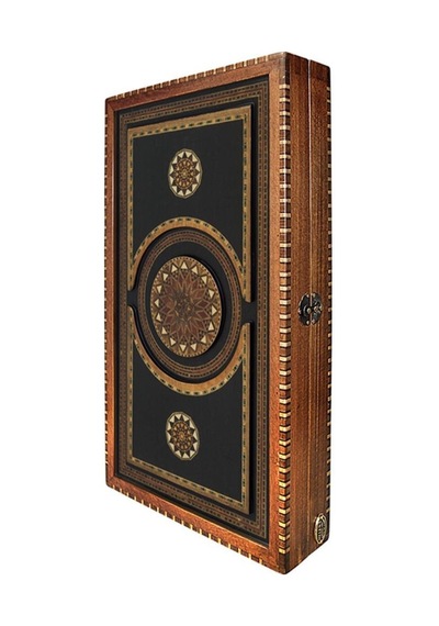 Genıus Siyah Oymalı Tavla Büyük ( 52 30 8.5 Cm )