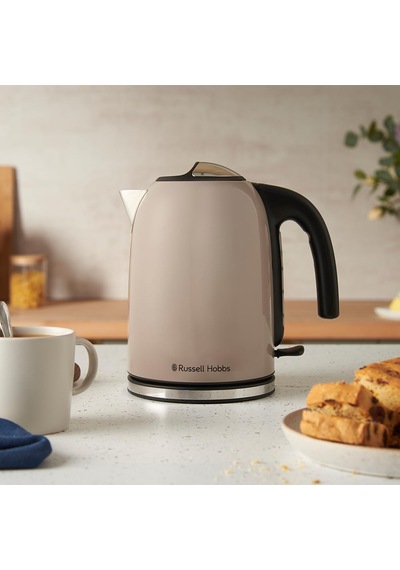 Russell Hobbs Elektrikli Su Isıtıcısı 1,7l, 2400w Colours Plus Moca Paslanmaz Çelik, Su