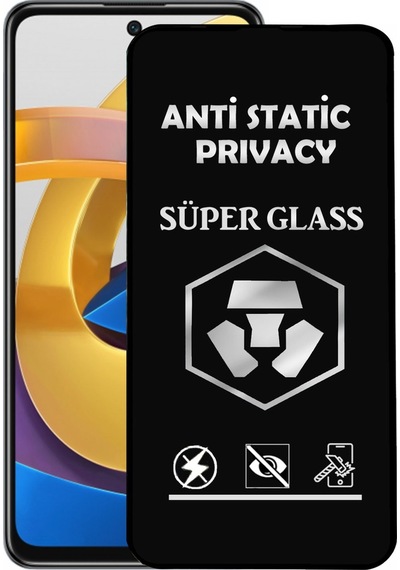 Xiaomi Poco M4 Pro Tam Kaplayan Anti Statik Hayalet Süper Temperli Cam Ekran Koruyucu