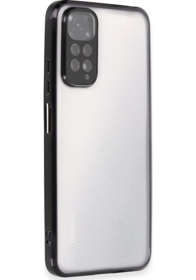 Xiaomi Redmi Note 11 Kılıf Razer Lensli Silikon - Siyah