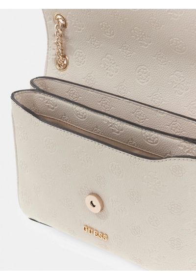 Guess Anise Dönüştürülebilir Kapaklı Çapraz Askılı Kadın Ekru Omuz Çantası Hwpd9916210-stl