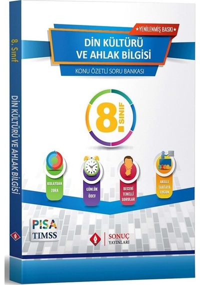Sonuç Yayınları 8. Sınıf Din Kültürü ve Ahlak Bilgisi Konu Özetli