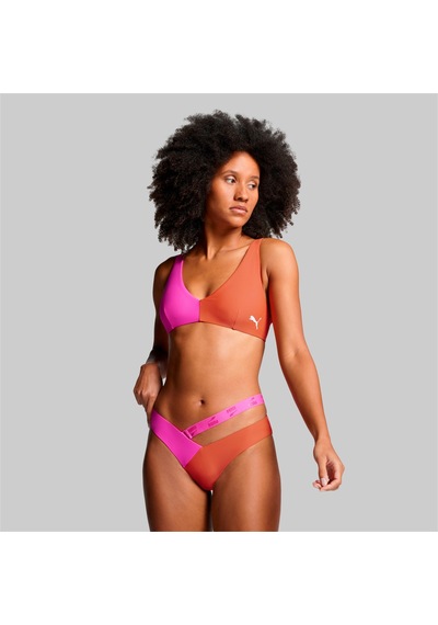 Puma Swım Colourblock Kadın V-kesim Bikini Altı 938071 01 Kahverengi