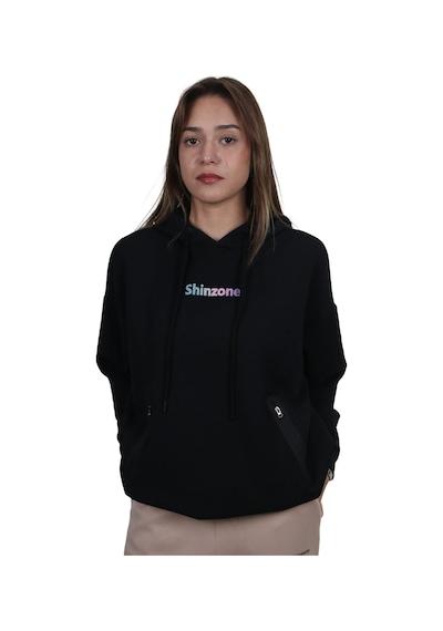 Kadın Yumuşak Dokulu Modal Kumaş Fermuar Cep Detaylı Rahat Kalıp Renkli Baskılı Kapüşonlu Sweatshirt Siyah Renkli Kadın Yumuşak Dokulu Modal Kumaş Fermuar Cep Detaylı Rahat Kalıp Renkli Baskılı Kapüşonlu Sweatshirt Siyah Renkli