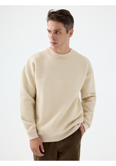 Erkek Sweat Lf2038599 Lıght Beıge