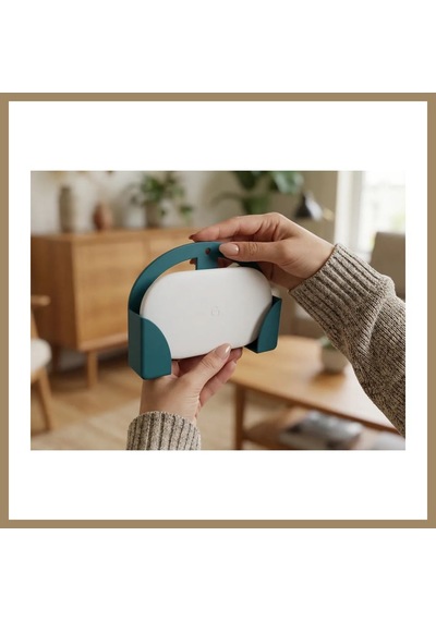 Bezos 3d Baskı Tv Arkası Vesa Montajlı Medya Oynatıcı Tutucu Braketi 100x100 Ve 200x100 Uyumlu - Turkuaz 22