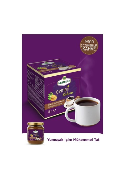 Mesirişifa Mesiri Şifa Çemen Kahve Bitkisel Karışımlı Çözünebilir Kahve 75gr Çözünebilir