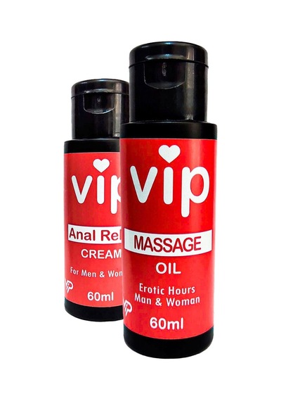 Vıp Naturel Erotikmasaj Yağı 60 Ml Ve 60 Ml Anaıreıax Krem
