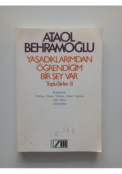 Yaşadıklarımdan Öğrendiğim Bir Şey Var-toplu Şiirler 2- Ürün 2.el Kitaptır