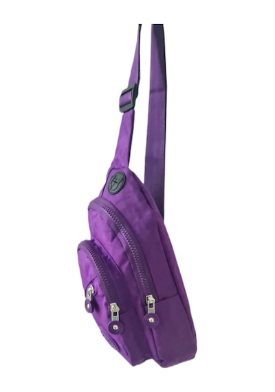 Anılbags Anıl Bags Mor Krinkıl Su Geçirmez Çanta, Çapraz Askılı Omuz Ve