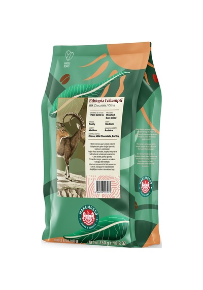 Ethiopia Lekempti Yöresel Filtre Kahve 250 Gr. Çekirdek Kahve