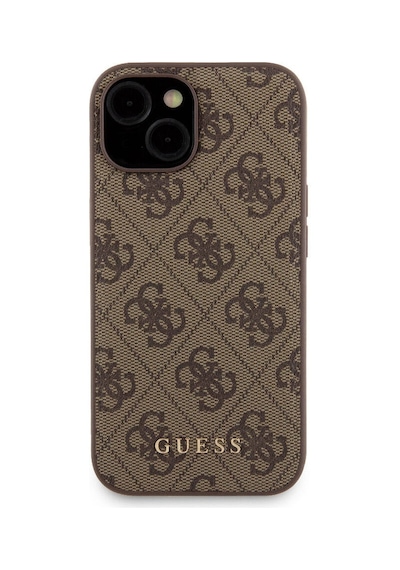 Apple Uyumlu iPhone 14 Kılıf Guess Lisanslı Magsafe Özellikli Kapak + Powerbank 5000mah Kahverengi