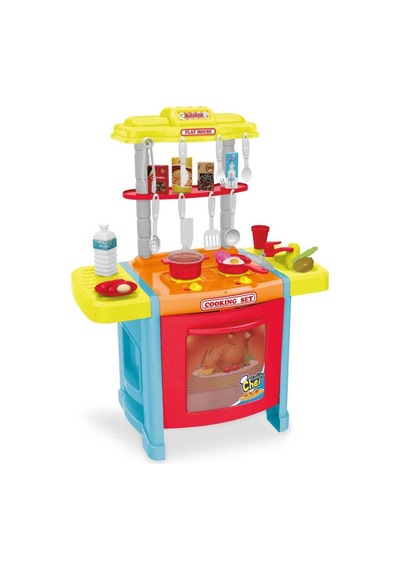 S00092214 Mutfak Set Fırın/ocak 42prç Ses Işık Kırmızı