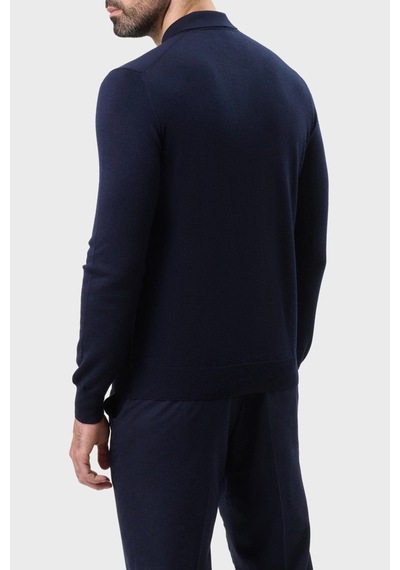 Gran Sasso Erkek Polo Yaka Kazak 55125 14290 598 Lacivert Lacivert