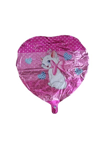 Pembe Kedili Uçan Folyo Balon