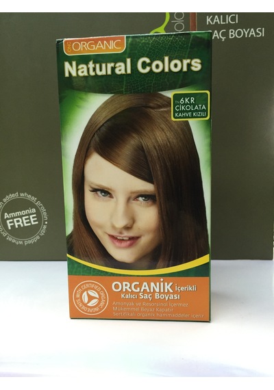 Natural Colors 6Kr Çikolata Kahve Kızılı Organik Saç Boyası (416537345)