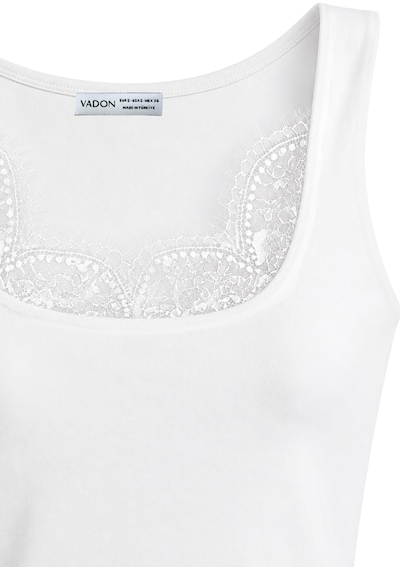 Vadon 1023 Kadın Dantel Detaylı Bluz Atlet Beyaz Vadon 1023 Kadın Dantel Detaylı Bluz Atlet Beyaz