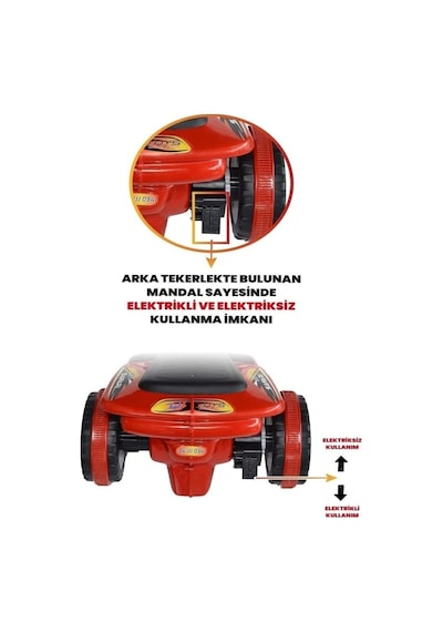 Uzaktan Kumandalı Akülü Atv Safari 6 Volt 35 Kg Taşıma Kapasitesi Kırmızı