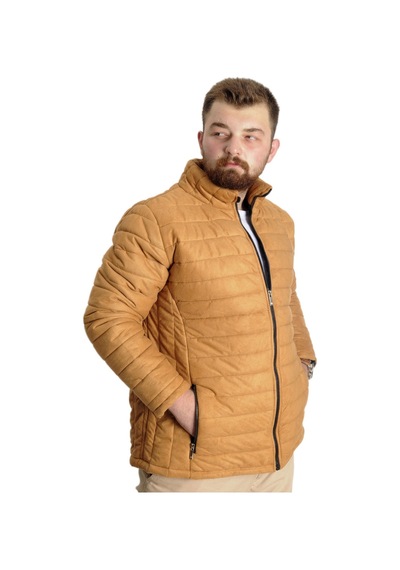 Mode Xl Büyük Beden Erkek Mont Süet 23625 Sarı 001