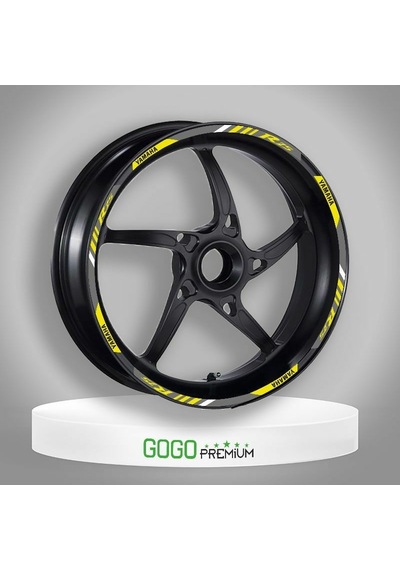 Reflektör Sarı Baskı Yamaha R25 Uyumlu 1 Set Jant Şeridi