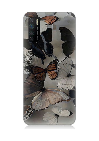 İnfinix Note 7 Lite Uyumlu Kelebekler Desenli Silikon Kılıf