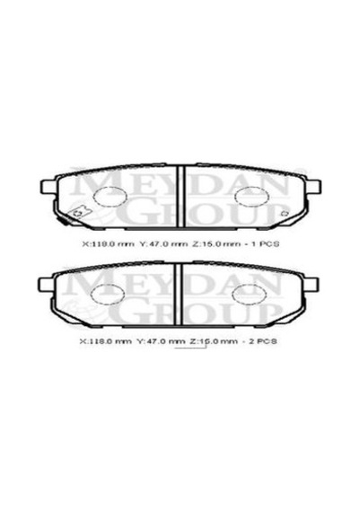 Kıa Sorento 02/09 Arka Fren Balatası Disk 118x47x15 Daıwa - Fren Ve Ekipmanları
