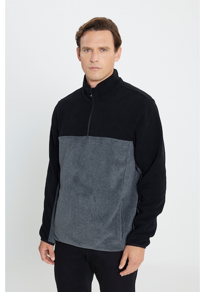 AC&Co / Altınyıldız Classics Erkek Siyah-Antrasit Standart Fit Günlük Rahat Çift Renkli Polar Spor Sweatshirt 4A5221100015SSAS AC&Co / Altınyıldız Classics Erkek Siyah-Antrasit Standart Fit Günlük Rahat Çift Renkli Polar Spor Sweatshirt 4A5221100015SSAS